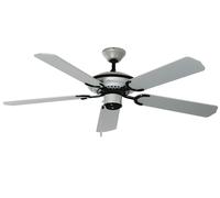 Ventilatore da Soffitto con Interruttore Sydney 132cm Grigio Nero Senza Luce