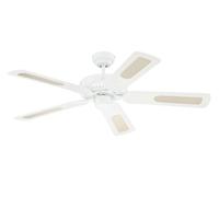 Ventilatore da Soffitto con Interruttore Ventola Senza Lampada Monarch Bianco [EEK: Inaditato]