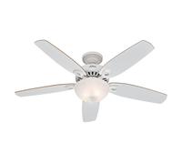 Ventilatore da Soffitto con Lampada Builder Deluxe Bianco Camera Letto [EEK: Non valutato]