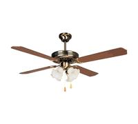 Ventilatore da soffitto con luce 60W Orbegozo CT 10132 M