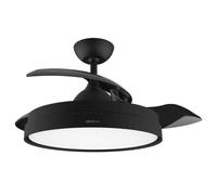 Ventilatore da Soffitto con Luce Cecotec EnergySilence Aero 4280 Invisible Black 40W 106cm 6 Velocità Pale Retrattili Telecomando