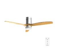 Ventilatore da Soffitto con Luce Cecotec EnergySilence Aero 4600 132cm 38W 6 Velocità Telecomando Motore DC Timer Funzione Inverno LED