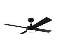 Ventilatore da Soffitto con Luce Cecotec EnergySilence Aero 5200 Black Line 60W 132cm 3 Velocità Telecomando Funzione Inverno