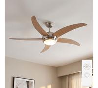 Ventilatore da Soffitto con Luce Deckenventilator LED in Legno con Telecomando