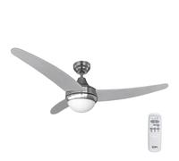 EDM 33804 Egeo Ventilatore da Soffitto Lampada e Telecomando 60W Cromo
