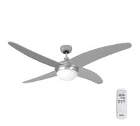EDM 33807 Caspio Ventilatore da soffitto e telecomando 60W Cromo