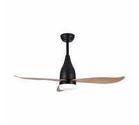 Ventilatore da Soffitto con Luce EDM 33815 Kattegat Nero 15 W 18 W 2190 Lm