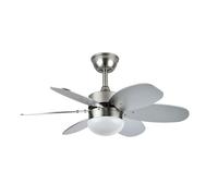 Ventilatore da Soffitto con Luce Fabrilamp Alves DC Motore 6 Velocità Telecomando Funzione Inverno
