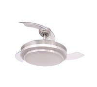 Ventilatore da Soffitto con Luce FM Calefacción VT-SENZA PLUS 36W 107cm Pale Retrattili Telecomando