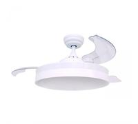 Ventilatore da Soffitto con Luce Gruppo FM VT-SENZA 36W 107cm Pale Retrattili Telecomando Timer