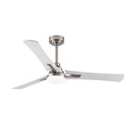 Ventilatore da Soffitto con Luce IluminaShop 22W 132cm 6 Velocità Motore DC Telecomando Estate/Inverno
