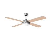 Ventilatore da soffitto con luce incluso telecomando 3 passi avanti e indietro pale reversibili 132 cm