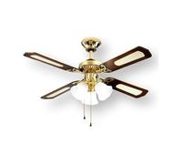 Ventilatore da Soffitto con Luce Lampadario Ventilatore 4 Pale Diametro 105 cm 3
