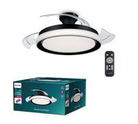 VENTILATORE DA SOFFITTO CON LUCE LED DIMMERABILE 28W SILENZIOSO DESIGN MODERNO L