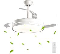 AIGOSTAR VENTILATORE DA SOFFITTO PALE A SCOMPARSA LED REGOLABILE TELECOMANDO