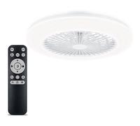 Ventilatore da Soffitto con Luce Philips Amigo 48W 49cm 3 Velocità LED Telecomando Funzione Inverno