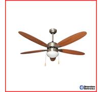 Ventilatore da Soffitto con Luce Silenzioso Agitatore ZEPHIR Legno Lampadario