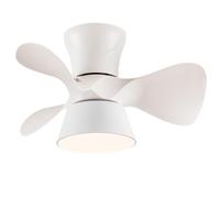 Ventilatore Da Soffitto Con Luce Silenzioso LED Dimmerabile Bianco Lampadario Con Ventilatore DC Reversibile 6 Velocità Piccolo Plafoniera Con Ventilatore Per La Camera Da Letto Dei Bambini Lounge