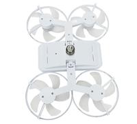 Ventilatore da soffitto con luci|Ventilatore da soffitto con luci, camera da letto con, LED ispirato ai droni - Flusso d'aria surround a 360°, telecomando luce dimmerabile, presa E27, asta di prolung