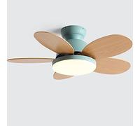 Ventilatore da soffitto creativo per interni con luce LED Ventilatore silenzioso a 3 velocità Grande ventilatore da soffitto remoto Luce Camera da letto Soggiorno Sala da pranzo Ristorante Lampada da