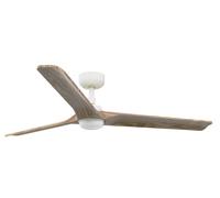 Ventilatore da soffitto DC con telecomando Heywood bianco 132 cm illuminazion... [EEK: E]