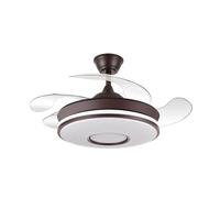 Ventilatore da soffitto DC "Dani Mini", dimmerabile con telecomando (59W 3CCT 6980lm), marrone