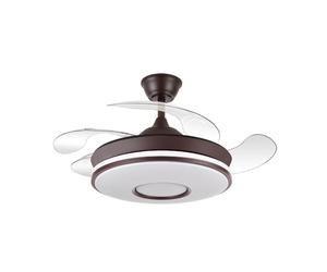 Ventilatore da soffitto DC "Dani Mini", dimmerabile con telecomando (59W 3CCT 6980lm), marrone