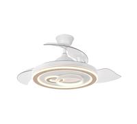 Ventilatore da soffitto DC "Sultan", dimmerabile con telecomando (68W 3CCT 4960lm), bianco e faggio