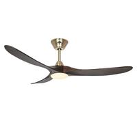 Ventilatore da Soffitto Energiespar Telecomando LED Luce Eco Genuino Ottone [EEK: F]