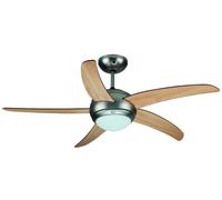 Ventilatore Da Soffitto DCG Con 5 Pale In Legno E Luce Dcg Ventilatori 56964