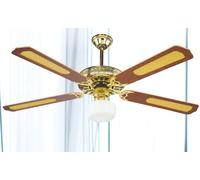 VENTILATORE DA SOFFITTO DCG VECRD43TL CON TELECOMANDO 1 LUCE 4 PALE IN LEGNO