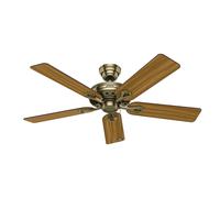 Ventilatore da Soffitto di Design Savoy Ottone Antico Ventola Senza Luce Moderno [EEK: Inaditato]