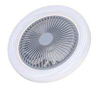 Ventilatore da Soffitto, E27 30W Ventilatore da Soffitto a LED Silenzioso Regolabile a Tre Marce con Lampada, Ventilatore da Soffitto Moderno a Incasso a Basso Profilo