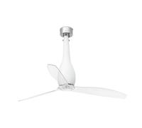 Ventilatore da Soffitto Energiespar con Telecomando Eterfan Bianco Opaco 128 CM