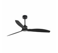 Ventilatore da Soffitto Energiespar con Telecomando Just Opaco Nero 128 CM [EEK: Non valutato]