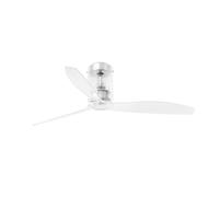 Ventilatore da Soffitto Energiespar con Telecomando Mini Tube Cromo Lucida 128cm