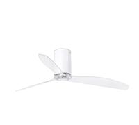 Ventilatore da Soffitto Energiespar con Telecomando Mini Tubo Bianco Brillante