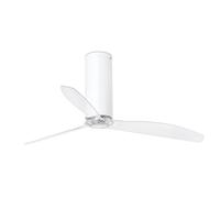 Ventilatore da Soffitto Energiespar con Telecomando Tubo Bianco Brillante Leise