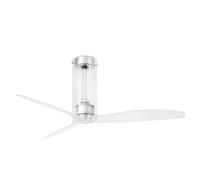 Ventilatore da Soffitto Energiespar con Telecomando Tubo Cromo Brillante Ventola