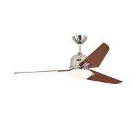 Ventilatore da Soffitto Energiespar Lampada Eco Aviatos 132 CM Cromo Opaco /