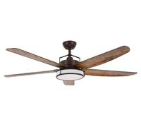 Beacon Lighting Ventilatore da soffitto Beacon con luce Louisville, bronzo, silenzioso Beacon Lighting