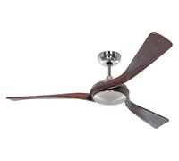 Ventilatore da Soffitto Energiespar Telecomando Eco Interior Cromo Noce 140 CM