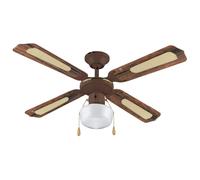 Ventilatore da Soffitto Estate-Inverno 107cm 4 Pale 3 Velocità 230V Vinco 70919