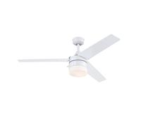 Ventilatore Da Soffitto Esterno Con Illuminazione Riverton Bianco IP44 [EEK: Inaditato]