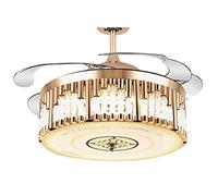 Ventilatore da Soffitto Estivo con Luce Soffusa, Ventilatore da Soffitto con Motore a Dissipazidi Calore Integrato,Creativo con Maschera ad Alta Trasmissiluminosa