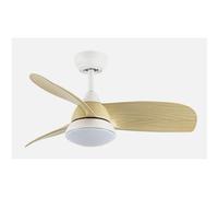 Ventilatore da soffitto Fabrilamp 212991368 DC LED 3 pale bianco/faggio telecomando