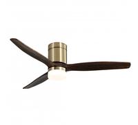 Ventilatore da soffitto Fabrilamp Aguilon con luce e controllo 39W Marrone/Rovere