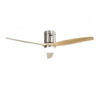 Ventilatore da soffitto Fabrilamp Aguilon con luce e telecomando 39W nichel/faggio