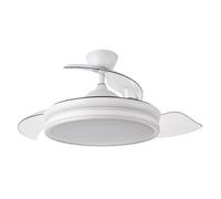 Ventilatore da soffitto Fabrilamp Bayomo con luce e controllo 72W Bianco