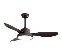 Ventilatore da soffitto Fabrilamp Hayate con luce e telecomando 70W Marrone